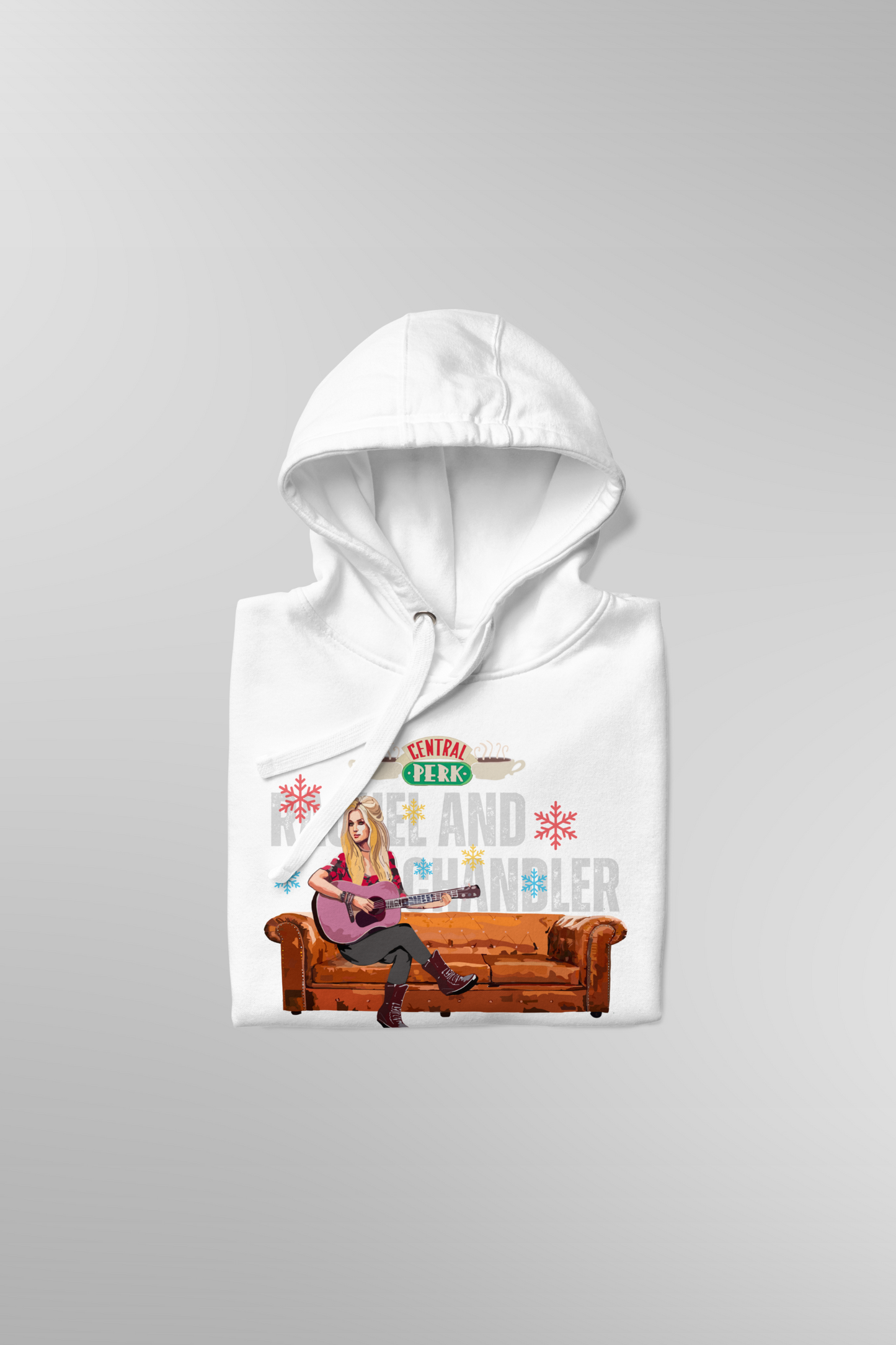 Rachel and Chandler Friends Christmas Hoodie