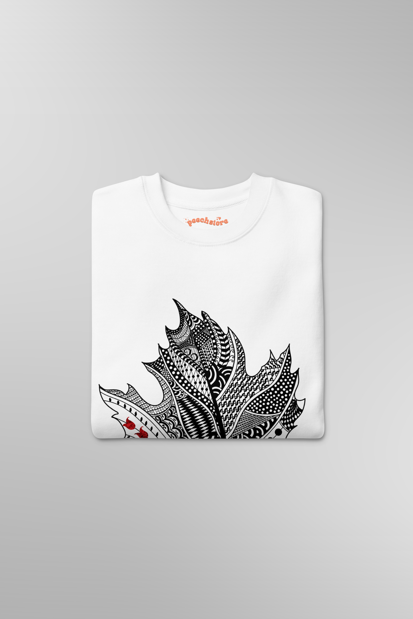 Zentangle Maple Leaf Sweatshirt