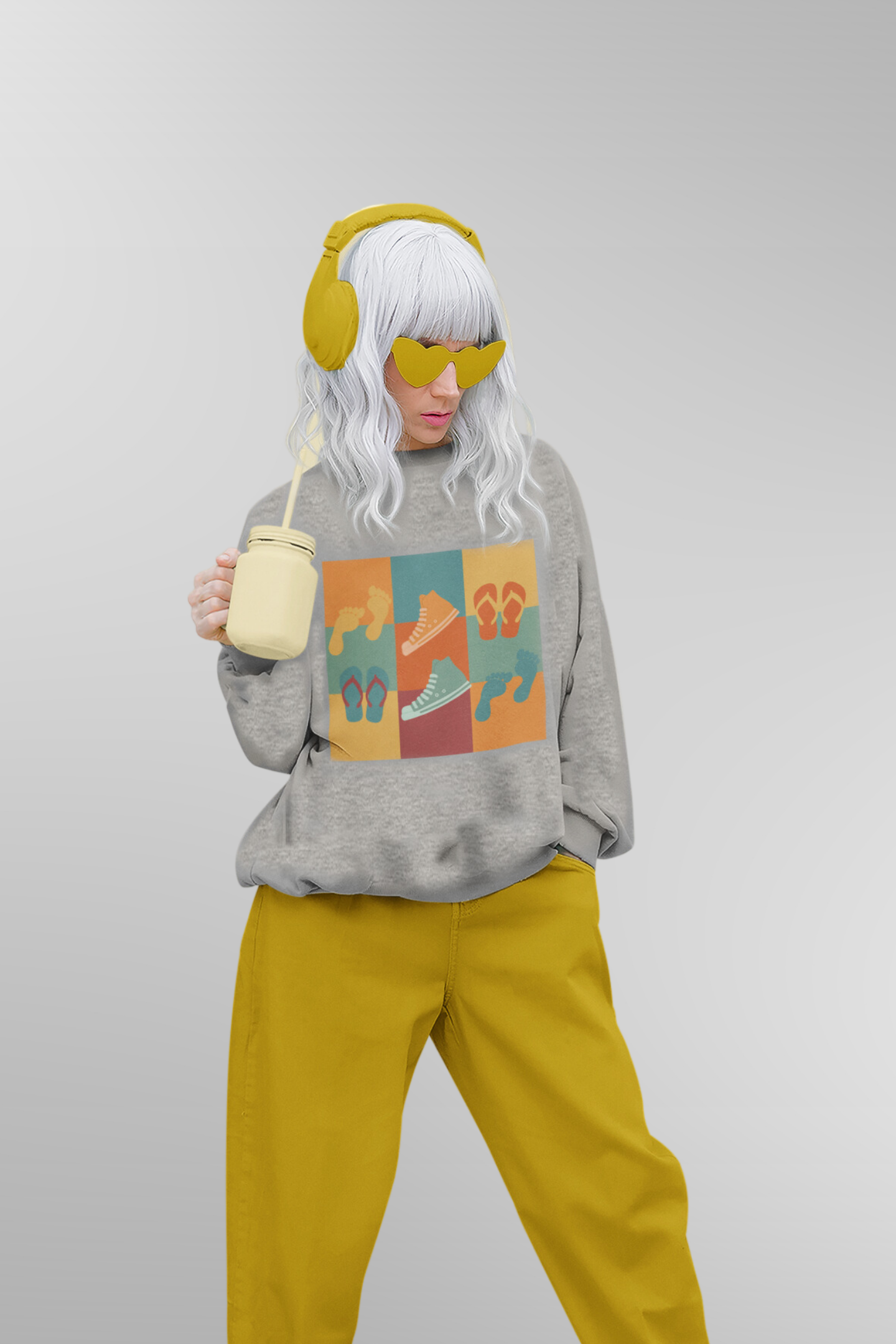 Retro Patch Sweatshirt