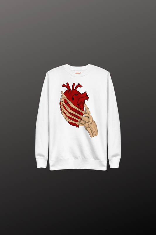 Skeleton Heart Crewneck Sweatshirt