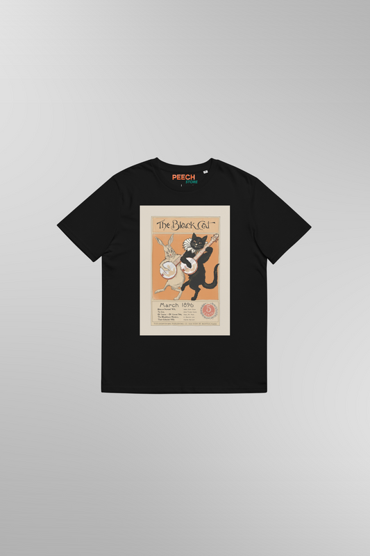 The Black Cat Book Cover T-shirt