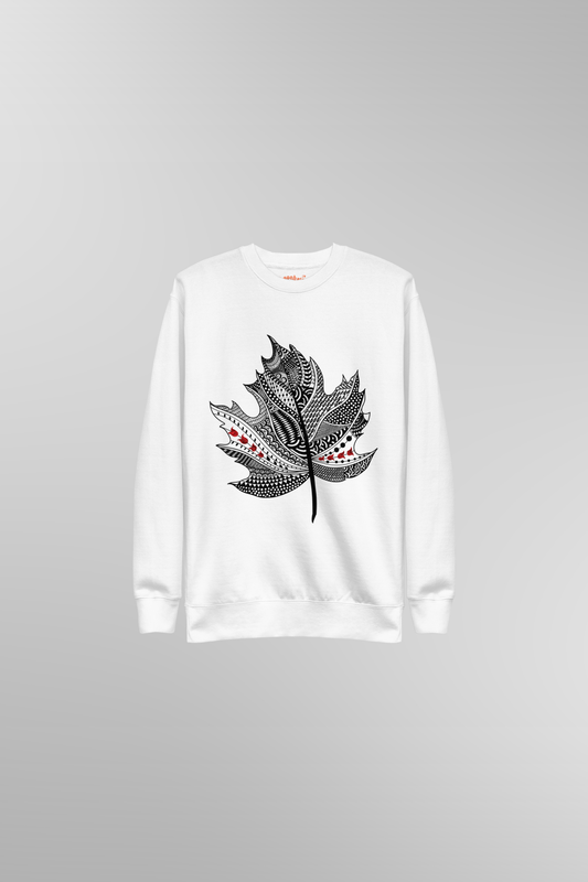 Zentangle Maple Leaf Sweatshirt