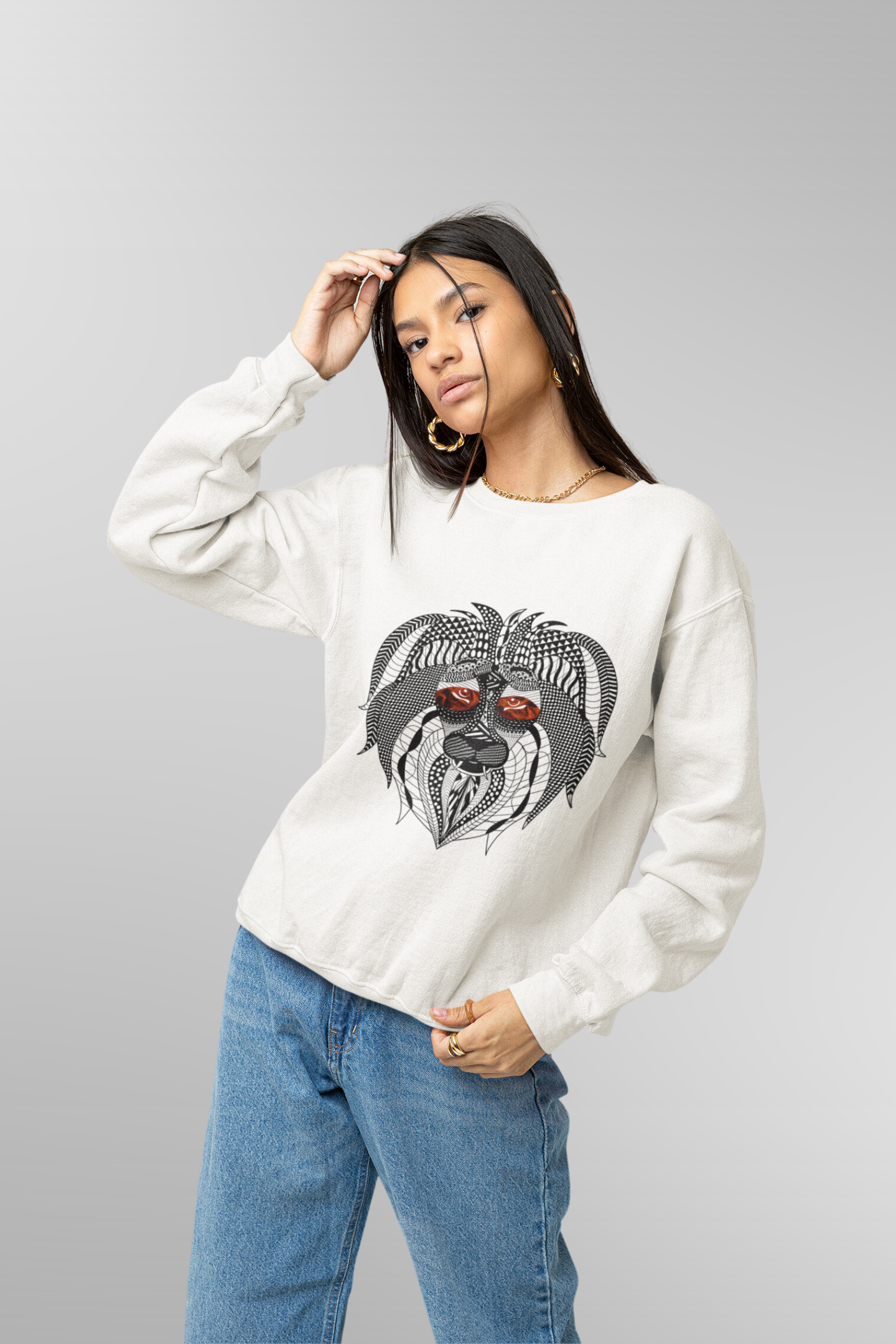 Zentangle Lion Sweatshirt