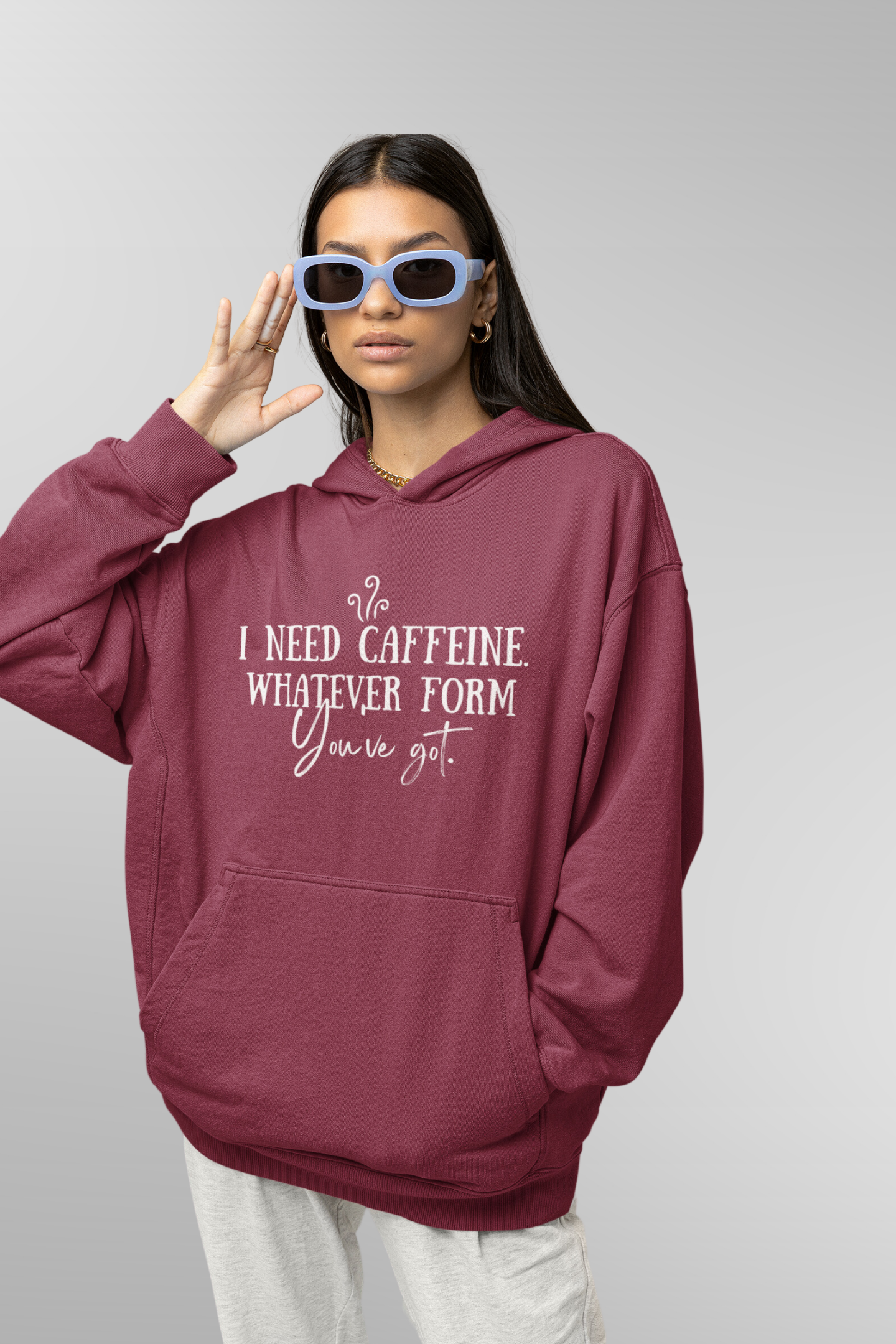 I Need Caffeine Hoodie